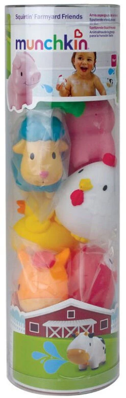 Munchkin Farmyard Friends 8 Stuks Badspeelgoed 011966 -Baby Thuis Verkoop 011966 Squirtin Farmyard Friends alt3