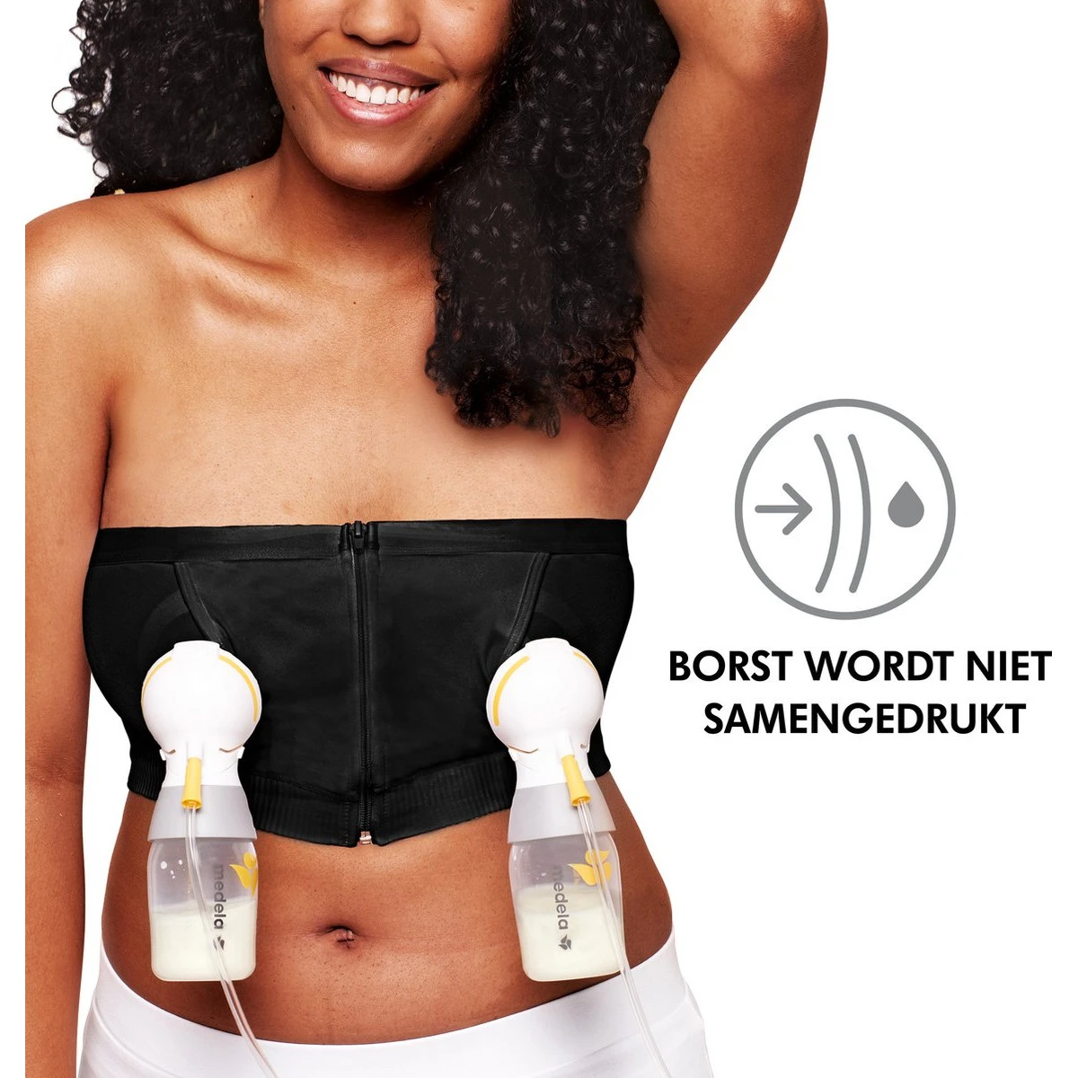 Medela Hands-Free Kolf BH Zwart Maat L 101043802 6 Medela Hands-Free Kolf BH Zwart Maat L 101043802 - Afbeelding 4