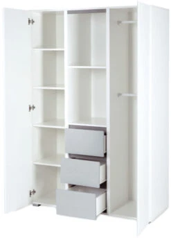 2-Deurs Kast Jasmijn Met 3 Segmenten -Baby Thuis Verkoop 2 Deurs Kast Jasmijn 3 4