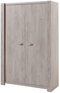 Meegroei Babykamer Amalia Grijs: Meegroei Ledikant, Commode En 2-Deurskast -Baby Thuis Verkoop 2 deurskast amalia grijs