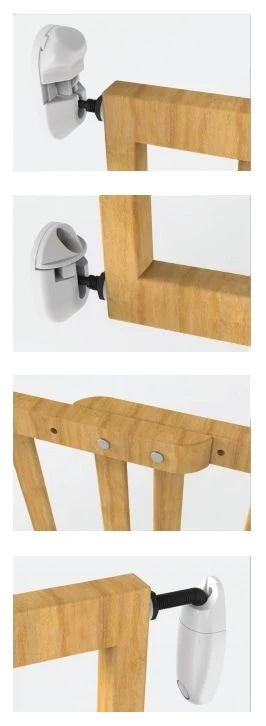 Noma Zwart Houten Uitschuifbaar Traphek/Veiligheidshek 93743 5 Noma Zwart Houten Uitschuifbaar Traphek/Veiligheidshek 93743 - Afbeelding 3