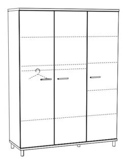 3-Deurskast Naomi NAOK3 -Baby Thuis Verkoop 3 deurskast naomi naok3 2 1920x1920