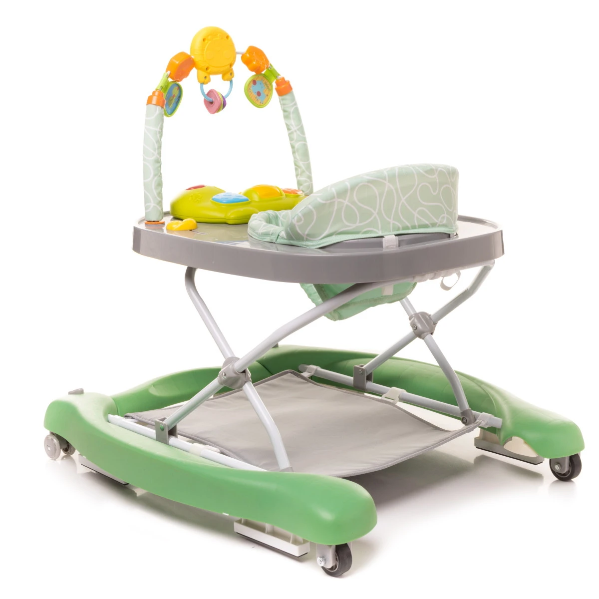 4Baby Swing'n Push Green 3- In-1 Loopstoel Met Schommelfunctie 5 4Baby Swing'n Push Green 3- In-1 Loopstoel Met Schommelfunctie - Afbeelding 3