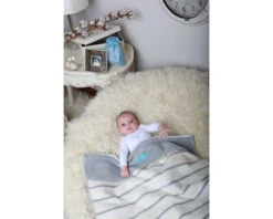 Zaffiro Grijs & Ecru Gestreept 75 X 100 Cm Wiegdeken 15083 -Baby Thuis Verkoop 7406ec36001291ca5060b2ad 4
