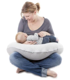 Doomoo Softy Classic Light Grey Voedingskussen S01 -Baby Thuis Verkoop 9868 B01 Buddy Classic Light Grey breastfeeding 4