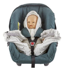 Babyjem Wit/Grijs Wikkeldeken 1116431 -Baby Thuis Verkoop Babyjem Wit Grijs Wikkeldeken 1116431 3