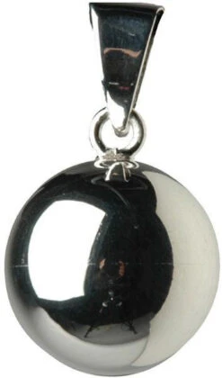 Babylonia Bola Effen Bal Zilver Zwangerschapsketting Met Babybel VZ100