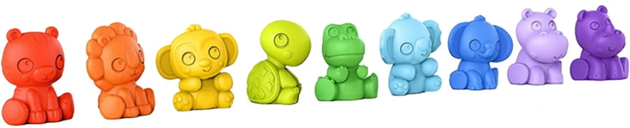 Bright Starts Tropic Animals 9 Stuks Speelgoed Dieren K12615 3 Bright Starts Tropic Animals 9 Stuks Speelgoed Dieren K12615