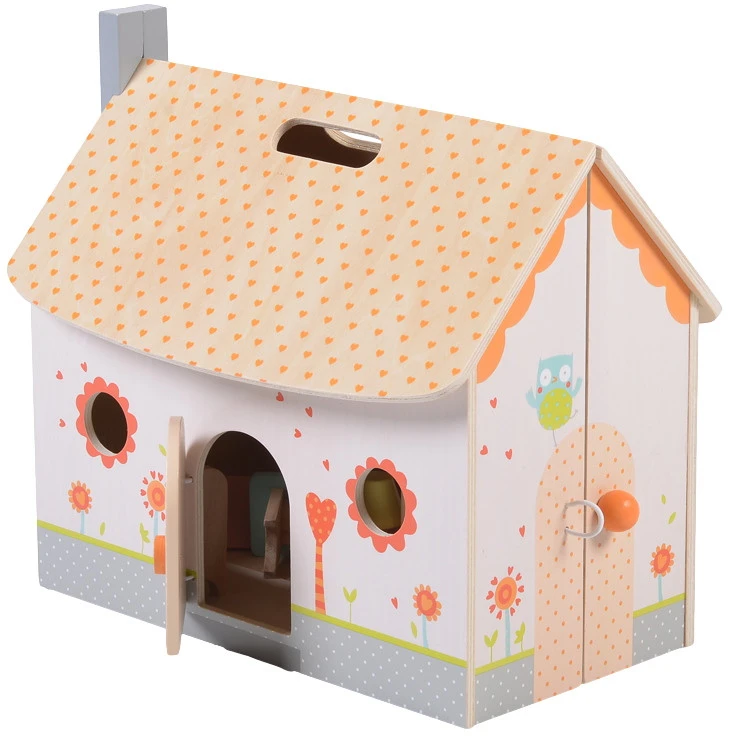 Cangaroo Houten Inklapbaar Poppenhuis 4139 3 Cangaroo Houten Inklapbaar Poppenhuis 4139