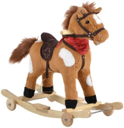 Cangaroo Thunder Khaki Hobbelpaard Met Wielen-WJ-302