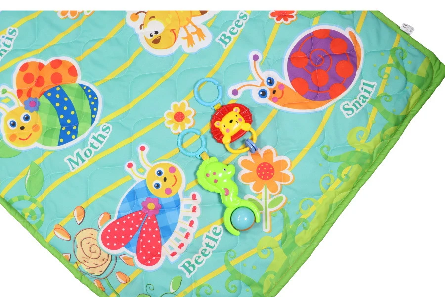 Eco Toys Green 90 X 145 Cm Speelkleed Incl. 2 Speeltjes HC304430 4 Eco Toys Green 90 X 145 Cm Speelkleed Incl. 2 Speeltjes HC304430 - Afbeelding 2