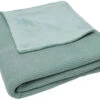 Jollein Basic Knit Forest Green / Fleece 100 X 150 Cm Ledikantdeken 517-522-65219 -Baby Thuis Verkoop Jollein Basic Knit Forest Green Fleece 100 x 150 cm Ledikantdeken 517 522 65219 voorkant clipped rev 1
