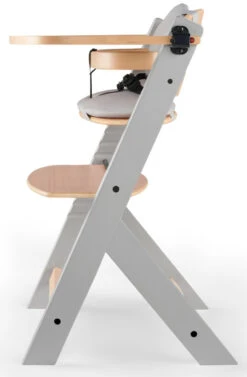 Kinderkraft Enock Grijs/Naturel Houten Kinderstoel Met Zitverkleiner KHENOC0PGRY0000 -Baby Thuis Verkoop Kinderkraft Enock Grey Kinderstoel met Zitverkleiner KHENOC0PGRY0000 3