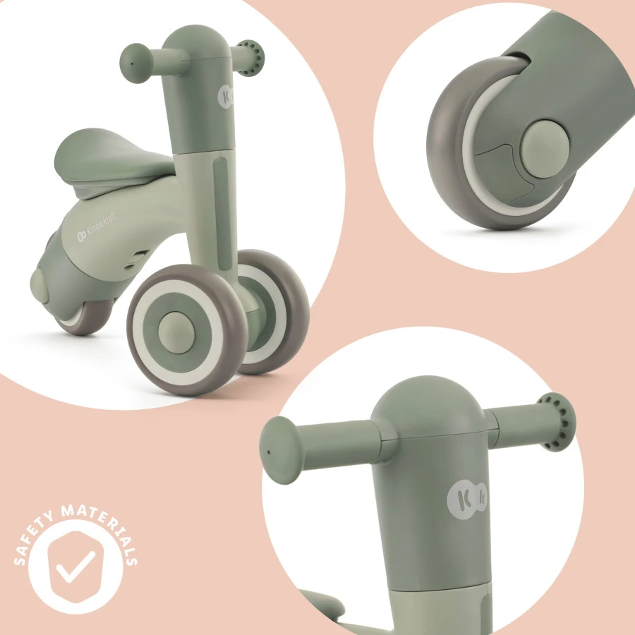 Kinderkraft Minibi Leaf Green Loopfiets KRMIBI00GRE0000 9 Kinderkraft Minibi Leaf Green Loopfiets KRMIBI00GRE0000 - Afbeelding 7