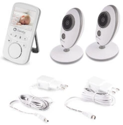 Lionelo Babyline 5.1 Beeldbabyfoon Met 2 Camera's LOC-BABYLINE 5.1 WHITE -Baby Thuis Verkoop Lionelo Babyline 5.1 Babyfoon met 2 Cameras LOC BABYLINE 5.1 WHITE 5