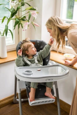 Momi Yumtis Dark Grey Kinderstoel KRKA00001 -Baby Thuis Verkoop Momi Yumtis 1