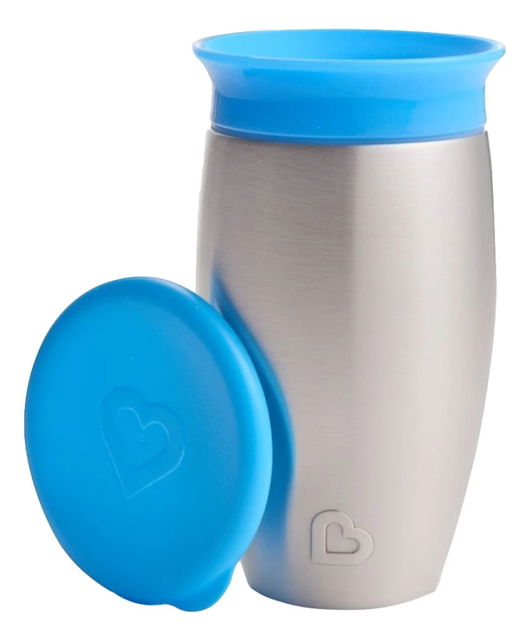 Munchkin Stainless Steel Miracle 360 Cup Blauw Anti-Lek Beker 012370 Div 3 Munchkin Stainless Steel Miracle 360 Cup Blauw Anti-Lek Beker 012370 Div