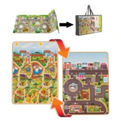 Prince Lionheart Playmat City/Zoo Opvouwbaar Speelkleed 7765 -Baby Thuis Verkoop Prince Lionheart Opvrouwbare Speelmat 4