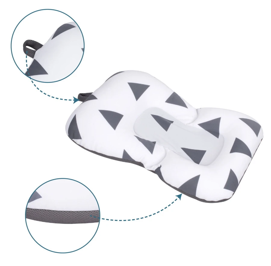 Sevibaby Cozy Triangle Grey Baby Badkussen 69-141 7 Sevibaby Cozy Triangle Grey Baby Badkussen 69-141 - Afbeelding 5