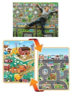 Prince Lionheart Playmat City/Farm Speelkleed 7711.2 -Baby Thuis Verkoop Speelkleed Playmat Prince Lionheart City Farm 4