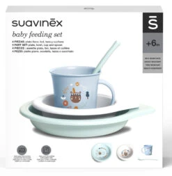 Suavinex Forest Blauw 4-delig Dinerset SXZFEE070300 -Baby Thuis Verkoop Suavinex Forest Blauw 4 delig Dinerset SXZFEE070300 6