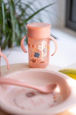 Suavinex Forest Roze 360° Drinkbeker Met Handvatten SXZFEE070164 -Baby Thuis Verkoop Suavinex Forest Roze 360 Drinkbeker met Handvatten SXZFEE070164 4