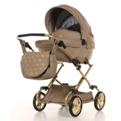 Tako Mini Imperial Beige/Gold Poppen Kinderwagen Incl. Tas 02 -Baby Thuis Verkoop Tako Mini Imperial Beige Gold Poppen Kinderwagen incl. Tas 02 2