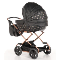 Tako Mini Imperial Black/Rose Poppen Kinderwagen Incl. Tas 04 -Baby Thuis Verkoop Tako Mini Imperial Black Rose Poppen Kinderwagen incl. Tas 04 1