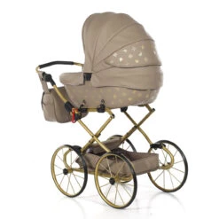 Tako Mini Imperial Vintage Beige/Gold Poppen Kinderwagen Incl. Tas 02 -Baby Thuis Verkoop Tako Mini Imperial Vintage Beige Gold Poppen Kinderwagen incl. Tas 02 2