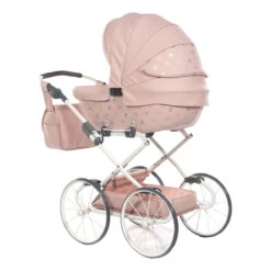 Tako Mini Imperial Vintage Pink Poppen Kinderwagen Incl. Tas 05 -Baby Thuis Verkoop Tako Mini Imperial Vintage Pink Poppen Kinderwagen incl. Tas 05 2 1