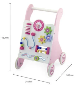 Viga Activity Walker Roze Houten Loopwagen 50178 12 Viga Activity Walker Roze Houten Loopwagen 50178 -Baby Thuis Verkoop Viga Activity Walker Roze Houten Loopwagen 50178 6