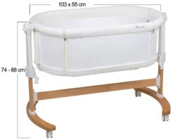 Babygo Amila Beige Creme Wieg Aan Bed 4151 -Baby Thuis Verkoop babygo amila beige creme wieg aan bed 4151 5