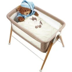 Babygo Goodnight Beige Wieg 4362 17 Babygo Goodnight Beige Wieg 4362 -Baby Thuis Verkoop babygo goodnight beige wieg aan bed 4362 3