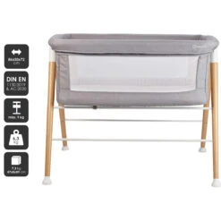 Babygo Goodnight Grey Wieg 4361 15 Babygo Goodnight Grey Wieg 4361 -Baby Thuis Verkoop babygo goodnight grey wieg aan bed 1