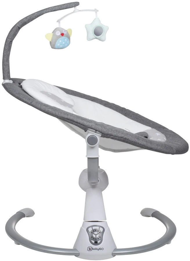 BabyGo Homey Grey Swing Babyschommel 190-2 5 BabyGo Homey Grey Swing Babyschommel 190-2 - Afbeelding 3