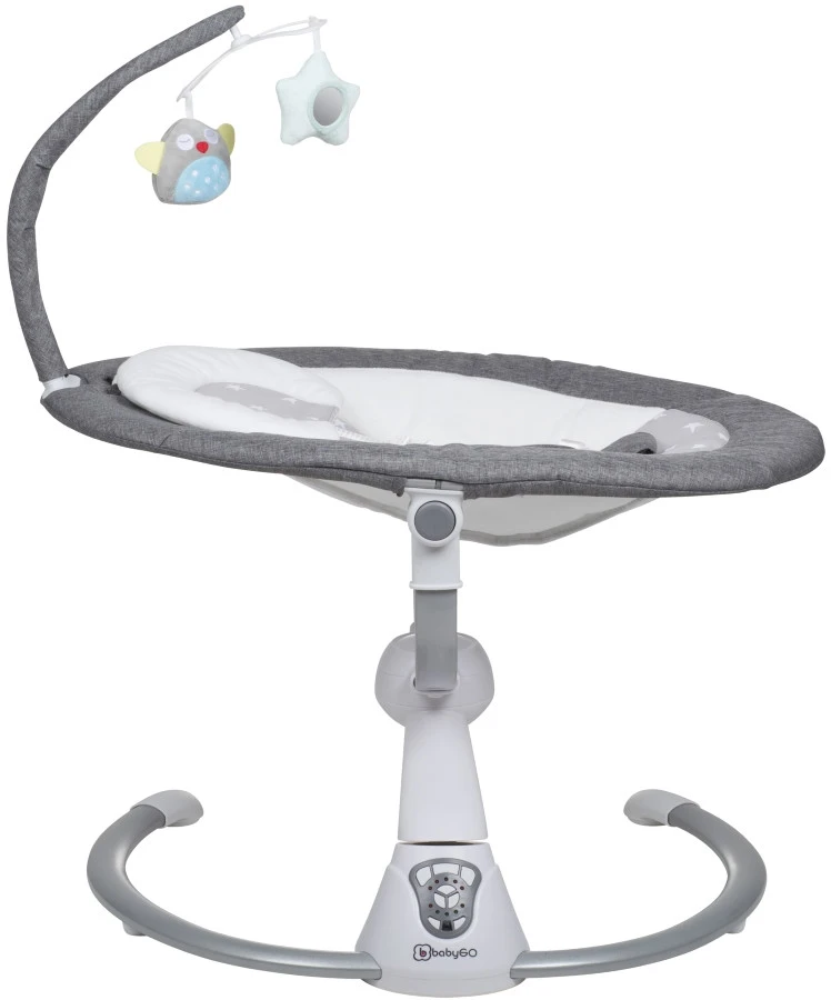 BabyGo Homey Grey Swing Babyschommel 190-2 6 BabyGo Homey Grey Swing Babyschommel 190-2 - Afbeelding 4