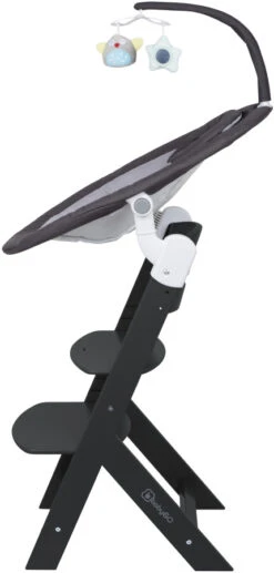 Babygo Homey Set Black Babyschommel En Kinderstoel 19013 -Baby Thuis Verkoop babygo homey set dark greyblack babyschommel en kinderstoel 19013 4