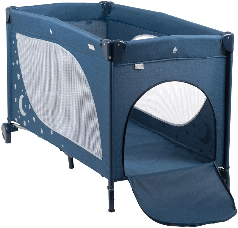 Babygo MoonStars Navy Melange Campingbed 4804 5 Babygo MoonStars Navy Melange Campingbed 4804 - Afbeelding 3