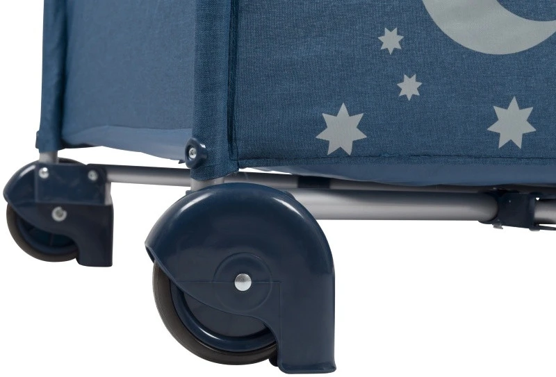 Babygo MoonStars Navy Melange Campingbed 4804 6 Babygo MoonStars Navy Melange Campingbed 4804 - Afbeelding 4