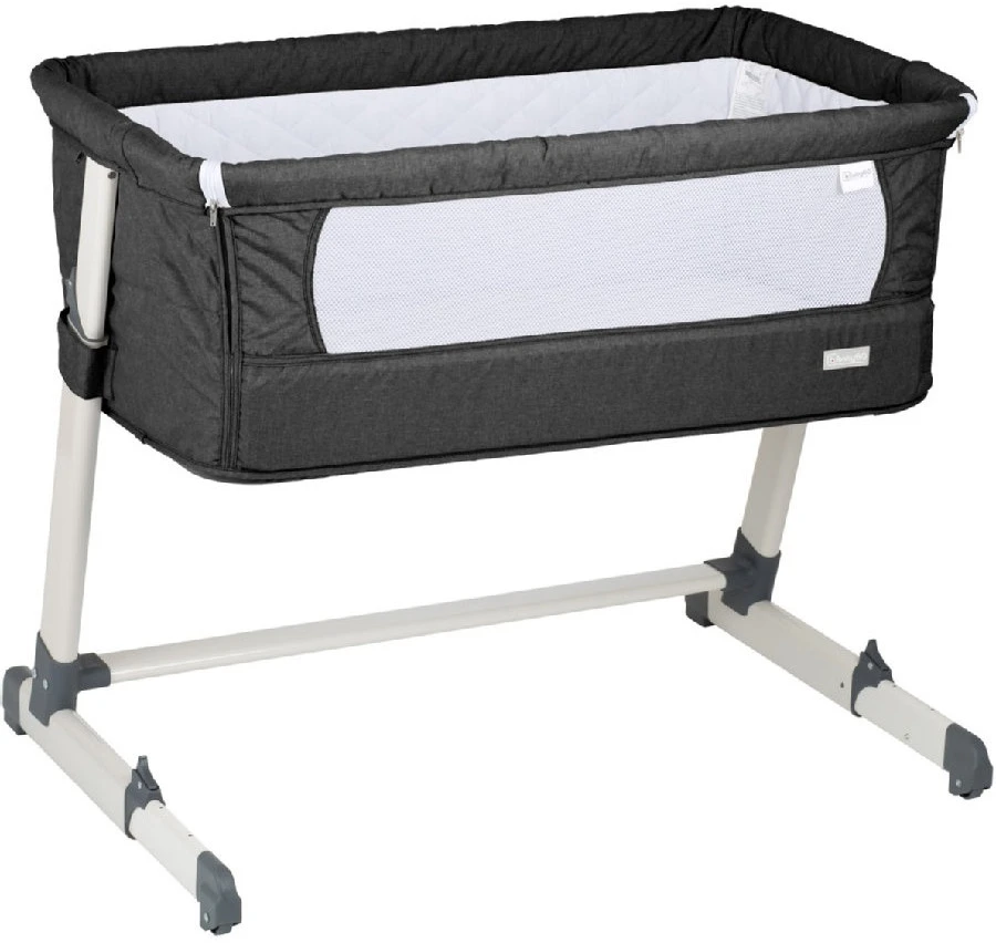 Babygo Together Dark Grey Wieg Aan Bed 460-4 3 Babygo Together Dark Grey Wieg Aan Bed 460-4