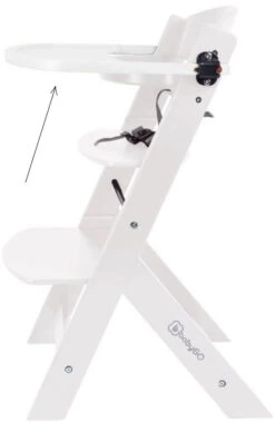 Babygo Wit Tafelblad Voor Meegroei Kinderstoel 56004 -Baby Thuis Verkoop babygo wit tafelblad voor meegroei kinderstoel 3 1