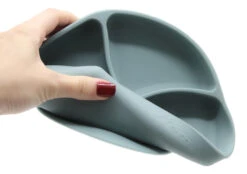 Babyjem Grijs Siliconen Bordje 715 -Baby Thuis Verkoop babyjem mint siliconen bordje 715 3 1