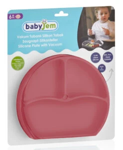 Babyjem Roze Siliconen Bordje 715 -Baby Thuis Verkoop babyjem roze siliconen bordje 715 4