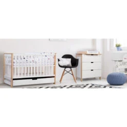Ledikant Lieke Wit 60x120 Cm -Baby Thuis Verkoop babykamer lieke ledikant commode 1 2 1