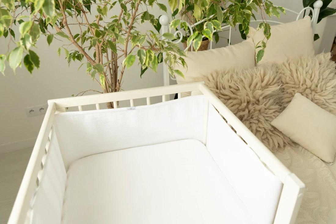 Babymatex Muslin Bump Air Dark Grey 180 Cm Bedbumper TB0445_44 7 Babymatex Muslin Bump Air Dark Grey 180 Cm Bedbumper TB0445_44 - Afbeelding 5