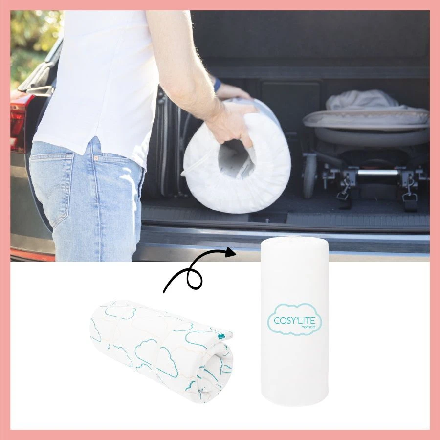 Babymoov Cosy'Lite Nomad 60 X 120 Cm Oprolmatras A050700 6 Babymoov Cosy'Lite Nomad 60 X 120 Cm Oprolmatras A050700 - Afbeelding 4