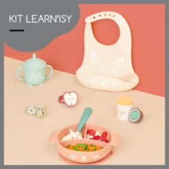 Babymoov Learn'Isy Vos Kinderservies Set Incl. Silicone Slab A005402 -Baby Thuis Verkoop babymoov learnisy vos kinderservies set incl. silicone slab a005402 6
