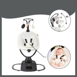 Babymoov Swoon Evolution Teddy Curl White Babyschommel A055020 -Baby Thuis Verkoop babymoov swoon evolution curl white babyschommel a055020 8