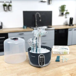 Babymoov Turbo Pure Elektrische Stoom Sterilisator A003106 -Baby Thuis Verkoop babymoov turbo pure elektrische stoom sterilisator 4