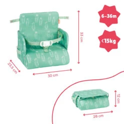 Badabulle Beer 2-in-1 Booster Stoelverhoger En Tas B009409 -Baby Thuis Verkoop badabulle beer 2 in 1 stoelverhoger en tas b009409 3 1